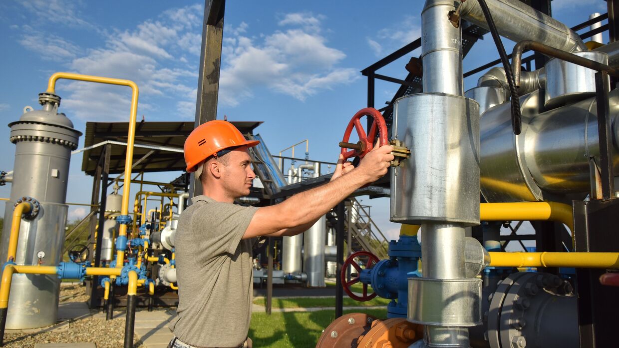Комплекс подготовки экспортного газа на Украине